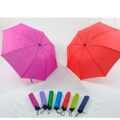 PAYUNG LIPAT 3D Magic Umbrella 3 Dimensi Ajaib Hujan Basah Ada Motif Timbul Free Pouch Lucu Unik