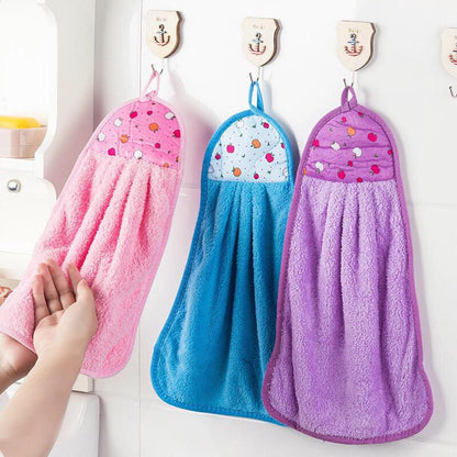 Kain Lap Tangan Motif - Hand Towel Handuk Gantung Wastafel Dapur Kamar Mandi - Microfiber Serbet Pengering Tangan Basah Serap Air Serbaguna