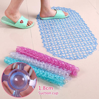 Keset Kamar Mandi Anti Licin / Alas Kaki Toilet Dapur / Karpet Lantai Silikon Suction Cup Bathroom Anti Slip Mat PVC Anti Slip