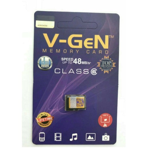 Micro SD VGEN 32GB Class 6 Original Memory Card Microsd V-GEN MMC Handphone Kamera Flash Memori Ori