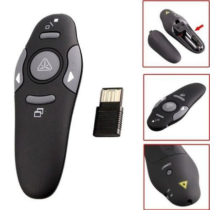 Wireless Laser Red Pointer Presenter 805 Remote Control 2.4GHz Untuk Presentasi Powerpoint, MS Word, Excel