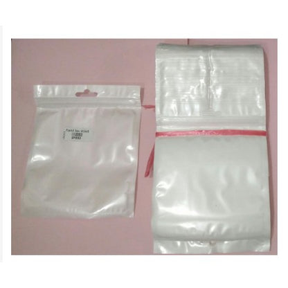 Plastik Klip Susu 12X15 Cm (ISI 100) Ziplock Putih Packing Plastic Clip Zipper Ukuran Size Tebal Pcs