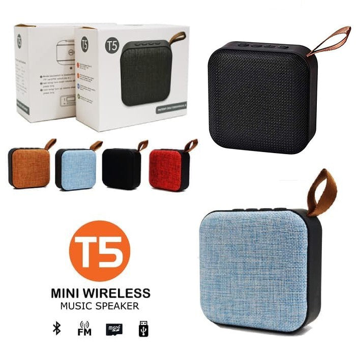 Speaker Bluetooth Mini T5 AVEN Wireless Music Portable Support Micro SD Flashdisk Radio FM Memory