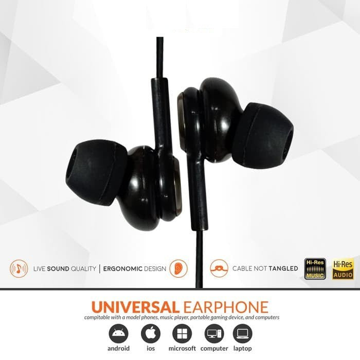 Headset Earphone N1 UNIVERSAL BASS / Earbud / Handsfree