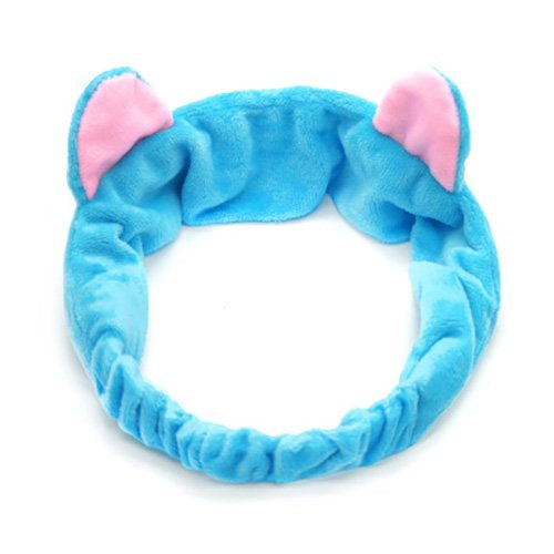 Bandana Bando Korea Import Headband Kain Karet Motif Kuping Kucing Telinga Kelinci Kepala Rambut