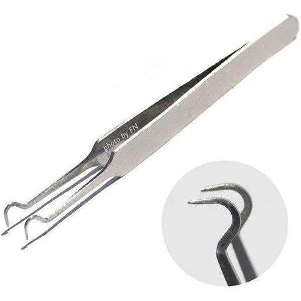 Pinset Jepit Komedo Stainless Steel Blackhead Tweezer / Alat Capit Untuk Menghilangkan Komedo / Penjepit Komedo