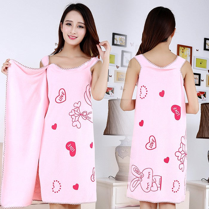 Baju Handuk Mandi Karakter Wearable Towel Kimono Renang Multifungsi / Bath Towel