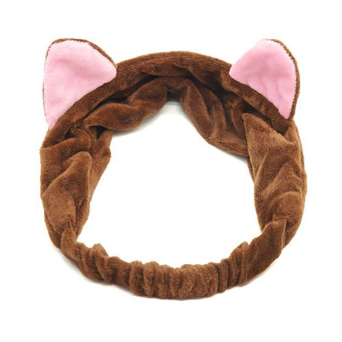 Bandana Bando Korea Import Headband Kain Karet Motif Kuping Kucing Telinga Kelinci Kepala Rambut