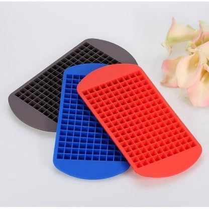 Silicone Cetakan Es Batu 160 Ice Cube Kecil BPA Free Silikon Anti Pecah Pudding Alat Cetak Karet