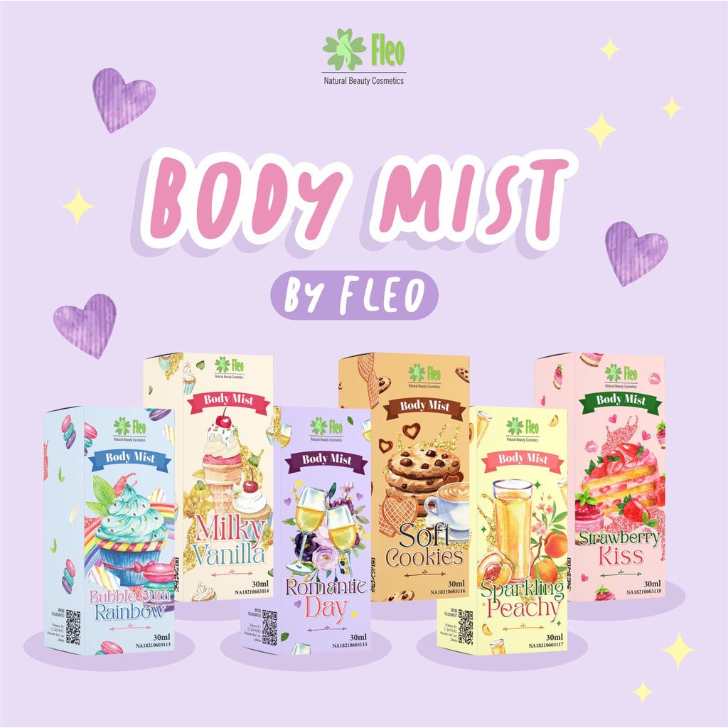 Body Mist By FLEO 30ml BPOM / Parfum Pengharum Badan Wanita Wangi Tahan Lama / Body Spray Parfume Travel Size 30 ml Pewangi Baju Semprot Travel size