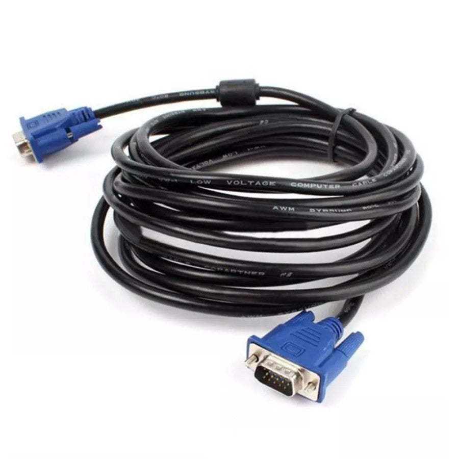 Kabel VGA Male to Male 1.5 Meter / 3 Meter / 5 Meter High Quality Tebal Digital 15pin For Komputer PC Laptop Monitor Proyektor TV Infocus Layar LCD