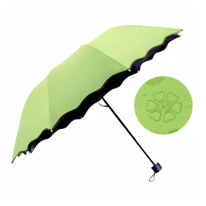 PAYUNG LIPAT 3D Magic Umbrella 3 Dimensi Ajaib Hujan Basah Ada Motif Timbul Free Pouch Lucu Unik