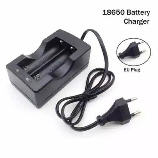 Charger Desktop Baterai 18650 2 Slot Kabel / Casan Batre 18650 / Alat Cas Battery