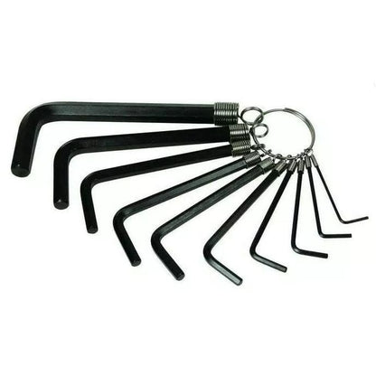 Alat Bengkel Motor KUNCI L Set 10pcs Hex Key Wrench Tools Set 10IN1 Hexagonal Segienam