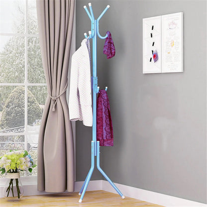 Stand Hanger Coat Rack / Gantungan Baju Jaket Topi 9 Kait / Standing Hanger Gantungan Berdiri Untuk Tas Dasi Payung Mantel Minimalis Aesthetic Serbaguna Stainless Steel Anti Karat Kokoh Baut