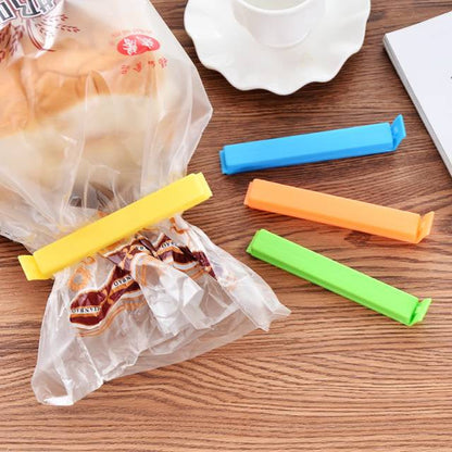 Klip Segel Plastik Penutup Makanan dengan Corong / Penjepit Kemasan Bungkus Makanan Ringan Bumbu Dapur / Penjepit Bungkusan Cemilan Snack Sereal / Jepitan Food Sealing Clip + Nozzle Cap