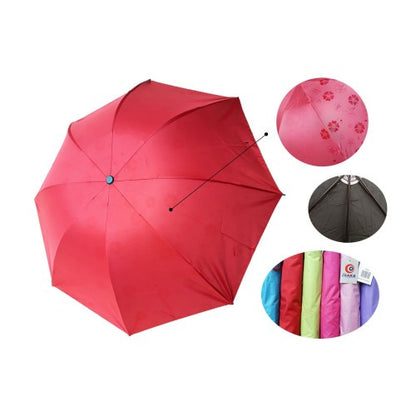 PAYUNG LIPAT 3D Magic Umbrella 3 Dimensi Ajaib Hujan Basah Ada Motif Timbul Free Pouch Lucu Unik