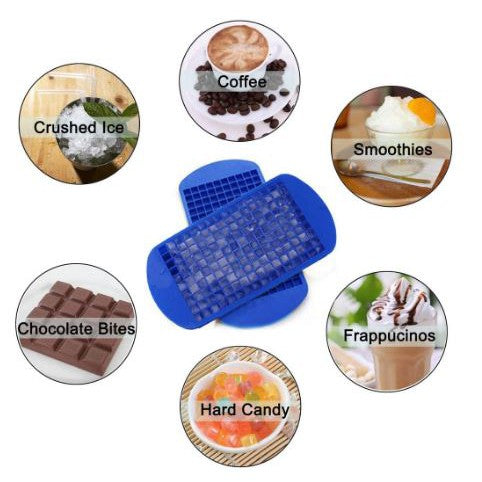 Silicone Cetakan Es Batu 160 Ice Cube Kecil BPA Free Silikon Anti Pecah Pudding Alat Cetak Karet