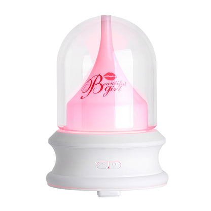 Diffuser + Lampu Tidur Air Humidifier Aromatherapy Bunga Aroma Alat Uap Pengharum Pelembab Ruangan