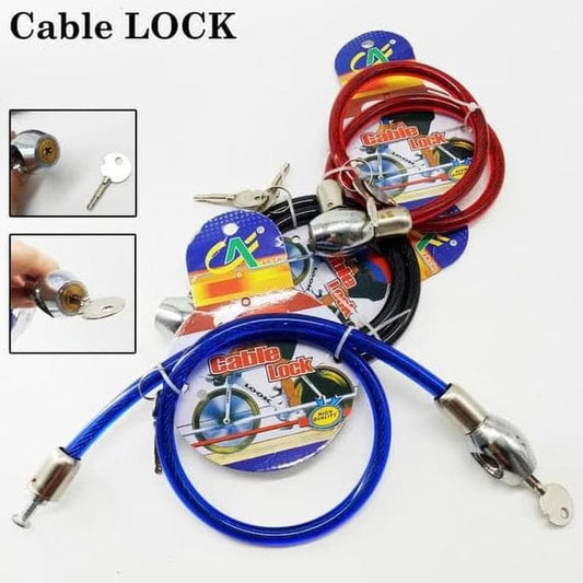 Gembok Kawat 65cm 70cm / Kunci Kabel Cable Lock Kendaraan Sepeda Motor Listrik Roda Helm Pengaman Stang Pagar Serbaguna