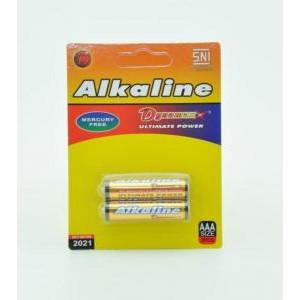 Baterai Alkaline AAA A3 isi 2 PCS Dynamax 1.5V Battery Kualitas SNI Ultimate Power batu batre batere