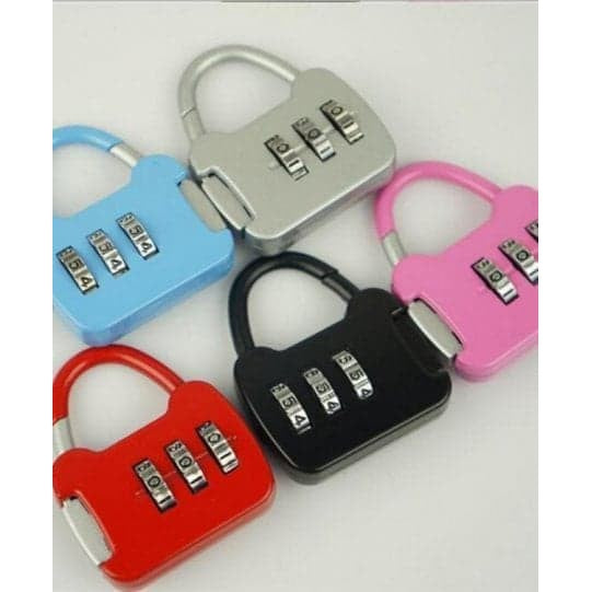 Gembok Tas Koper Kode Angka Gembok Numeric Padlock Colorfull Kunci Tas Ransel Kombinasi Anti Maling