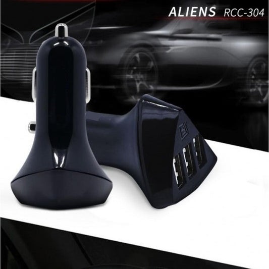 Saver Car Charger Mobil Output 3 USB Alien RCC304 Series Port Fast Charging 4.2A Charge Casan Quick