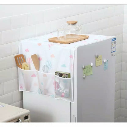 Refrigerator Cover Penutup Atas Kulkas Kantong Pouch Alas Mesin Cuci Taplak Meja Anti Debu Air Dust