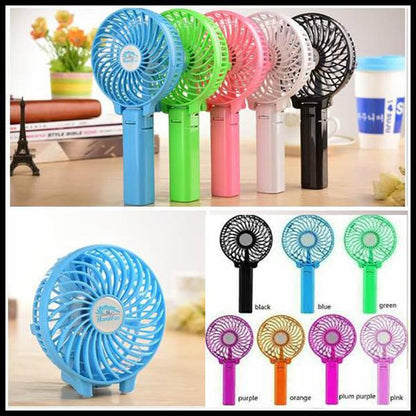 Kipas Angin Tangan Handy Mini Fan Handheld Rechargeable Portable 2000mAh Lipat