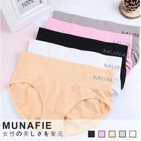 MUNAFIE Celana Dalam Wanita Korset Midi Slim Pants CD Import Underwear Katun High Waist Slimming