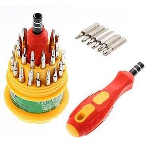 Obeng Set 31in1 Toolkit screwdriver kepala ujung minus plus bunga T4 T5 T6 T7 T8 T15 T20 all in 1