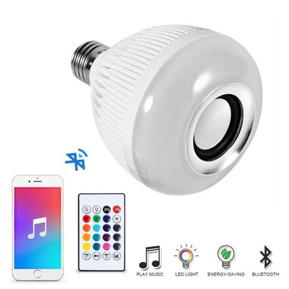 Lampu + Speaker Bluetooth 2in1 BOHLAM 6W LED Disco RGBW Remote Control 6watt Music RGB Party Lamp