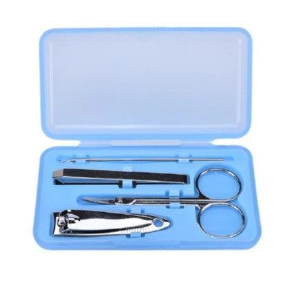 Manicure Pedicure Set 7IN1 Dompet Paket Pembersih Kuku Pinset Gunting Lancip Korek telinga Kuping