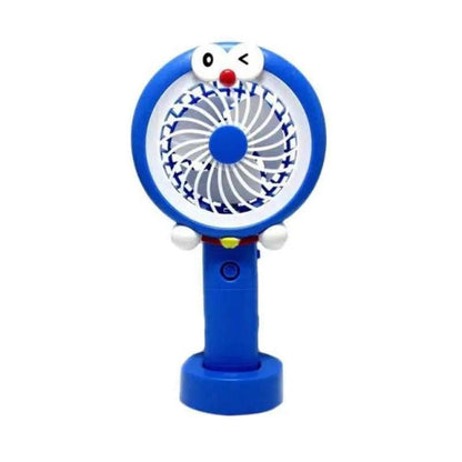 Kipas Angin Tangan Karakter + Lampu LED Handy Mini Fan Stand SX-109