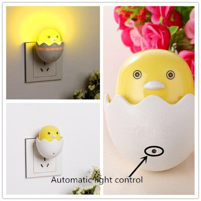 Lampu Tidur LED Telur Ayam Sensor Cahaya Dekorasi Kamar Night Light Lamp Chicken Egg Bebek Duck Unik