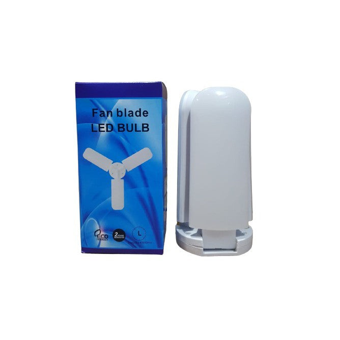 Lampu Bohlam Bentuk Kipas LED 30W 45W 3 Baling Fan Blade Bulb White 30 Watt 45 Watt Lamp Putih E27 Hemat Energi Listrik Unik