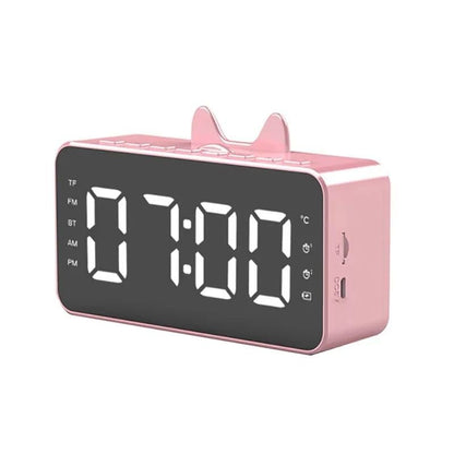 SPEAKER JAM BLUETOOTH Desktop Alarm Q9 LED Digital Clock Display Smart Weaker Portable Wireless