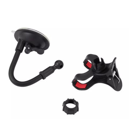 Soft Tube Car Holder Mobil Jepit 4 Cakar Tempel Kaca Dashboard Gps HP Flexible Universal Penyangga