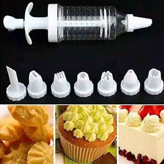 Alat Penghias Kue 8in1 Cake Pen Decoration Cream Nozzles Cetakan Kue Tart Dekorasi Praktis