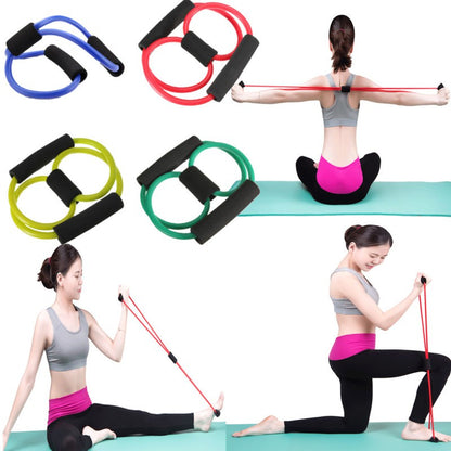 Tali Stretching Rope Olahraga / Tali Karet Elastis Stretch Rope Fitness Gym / Resistance Band Arms Tali Yoga Rubber Pilates