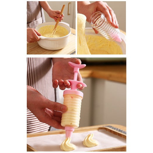 Alat Penghias Kue 8in1 Cake Pen Decoration Cream Nozzles Cetakan Kue Tart Dekorasi Praktis