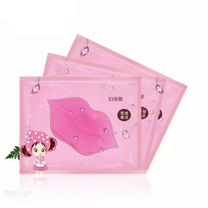 MASKER BIBIR COLLAGEN Pelembab Mulut Kering Pecah Lip Mask Moisturizing Moist Halus Lembut Pink