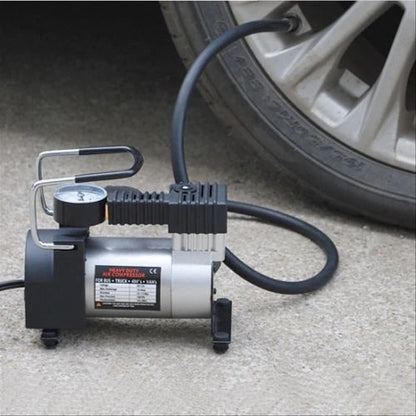 Pompa Ban Elektrik Air Compressor Mini DC 12V Pompa Angin Ban Portable Udara Listrik Mobil Motor Sepeda Bola Kolam Kasur Perahu Karet 100 150PSI Kecil Ringan Kompresor Adapter Nozzle