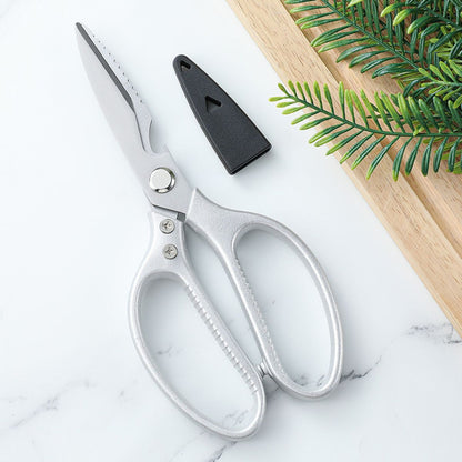 Gunting Dapur SK5 Stainless Steel Serbaguna / Alat Pemotong Udang Ayam Sayur Ikan Daging Plastik / Kitchen Scissors Gunting Besar Gerigi Pembuka Tutup Botol Kaleng Pemecah Walnut Food Grade Perlengkapan Pisau Praktis Super Tajam Potong Cutting Knife