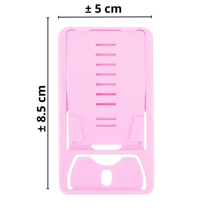 Stand Card Phone Holder Dudukan HP Lipat Universal Standing Docking Model Kartu Foldable / Alat Sandaran Penyangga Handphone Smartphone Portable Kokoh Multifungsi
