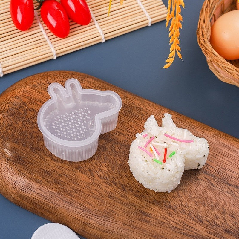 Cetakan Nasi Bento Karakter / Rice Mold Transparan BPA FREE Alat Bantu Pembentuk Onigiri Makanan Manual Press Tekan Ala Korea Jepang Sushi Maker Pencetak Anti Lengket
