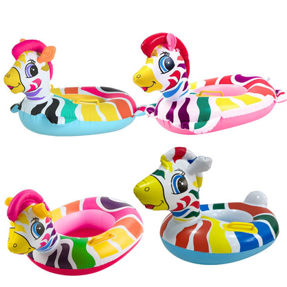 Ban Pelampung Anak Intex Baby Swim Boat Motif Animal Split Rings Bayi Duduk Kaki Berenang Karakter