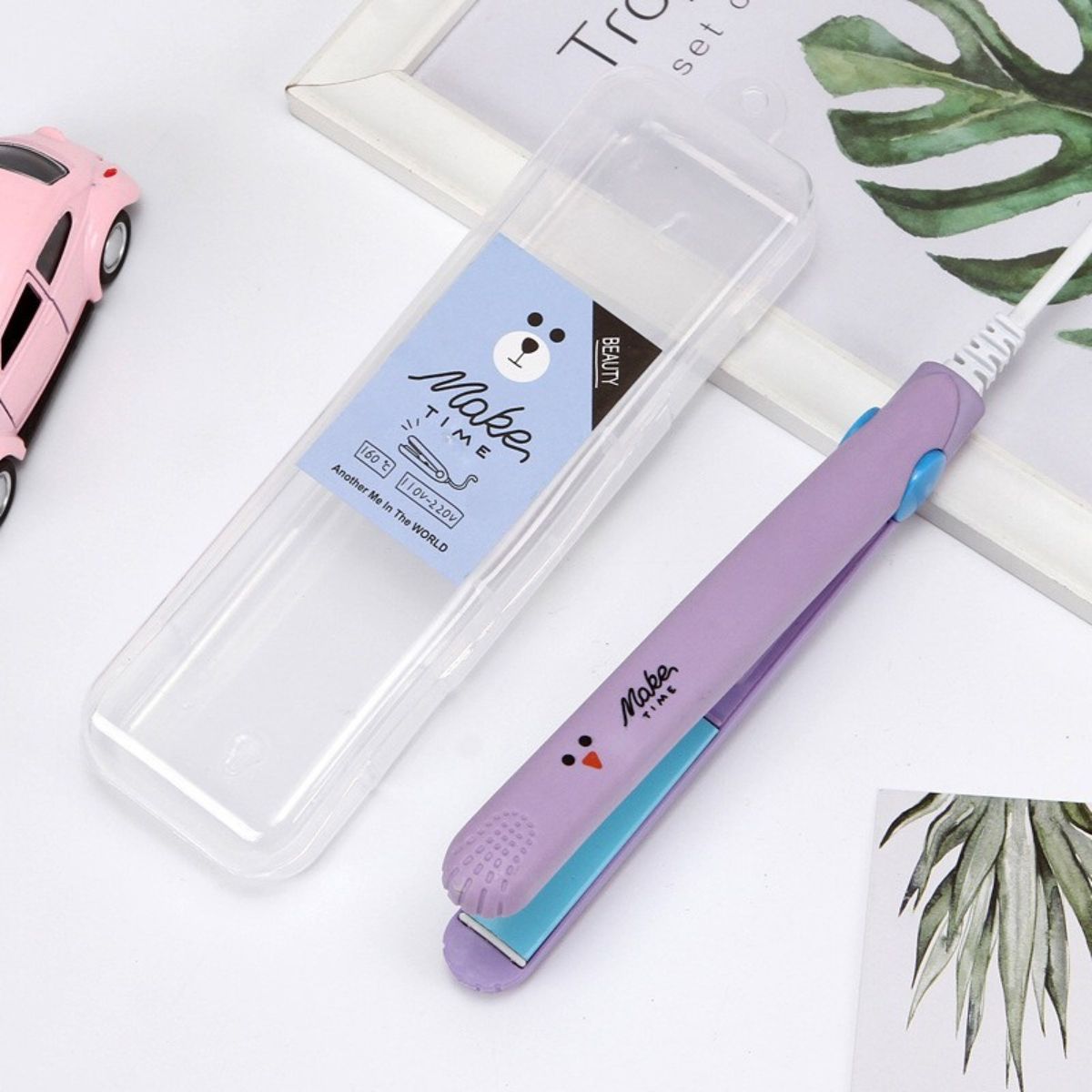 Catok Rambut Mini Lurus Dan Keriting Karakter 2in1 Alat Catokan Pelurus Rambut Travel Kemier Japan