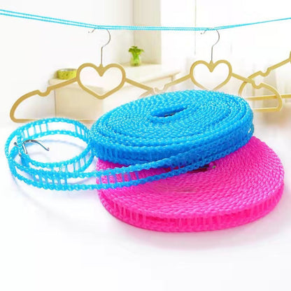 [MA] Tali Jemuran Pakaian 5 Meter dan 3 Meter Super Praktis Gantungan Baju Clothes Line + Hook / Tambang Gantungan Baju 5M & 3M
