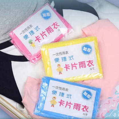 JAS HUJAN PLASTIK Sekali Pakai Poncho Rain Coat Plastic Disposable Emergency baju Lengan Darurat